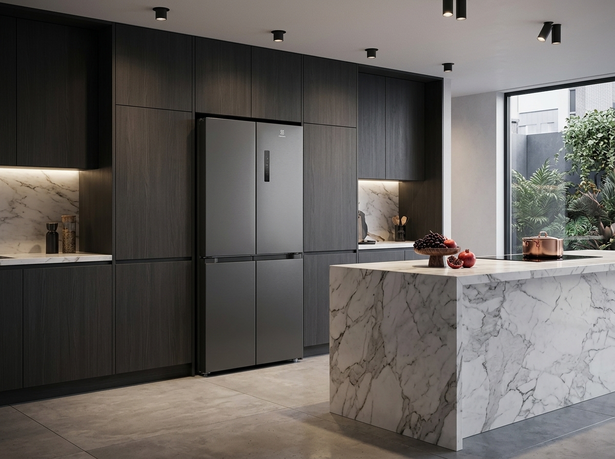 Kulkas Inverter French Door Electrolux di Dapur Mewah