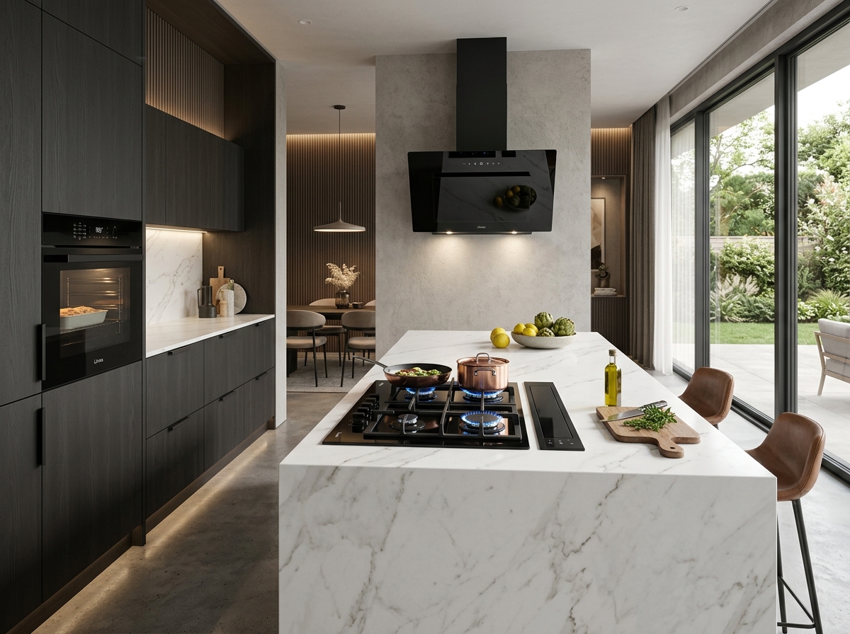 Suite Dapur Mewah & Cooker Hood Linea